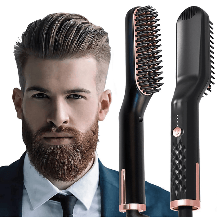 Gadget Gerbil 3 in 1 Men's Beard and Hair Straightener Comb