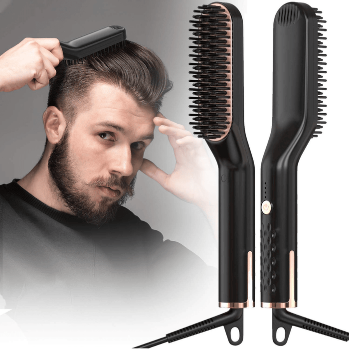 Gadget Gerbil 3 in 1 Men's Beard and Hair Straightener Comb