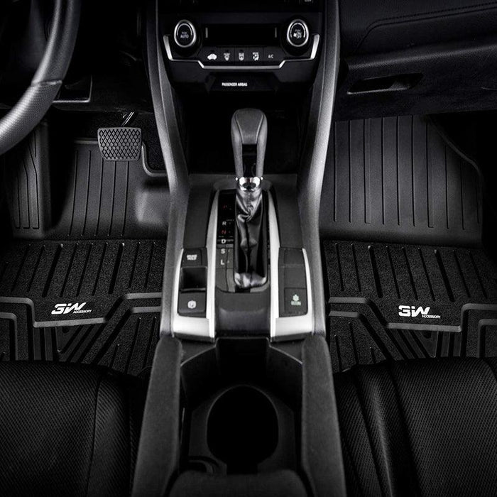 3W Honda Civic 2022-2025 (Non Hatchback) Custom Floor Mats Cargo Liner TPE Material & All-Weather Protection Vehicles & Parts 3Wliners