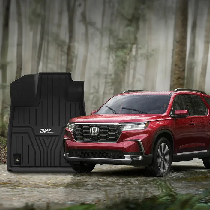 3W Honda Pilot 2023-2025 Custom Floor Mats / Seat Back Mat / Trunk Mat Thorex™ All-Weather Protection - 3Wliners