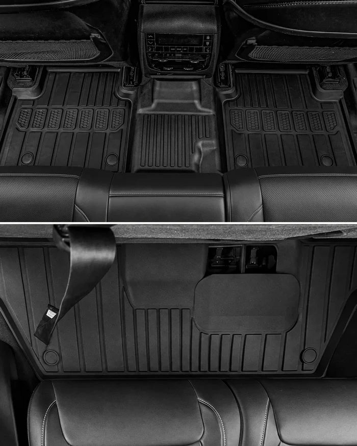 3W Jeep Grand Cherokee L 7 Seat 2021-2027 Custom Floor Mats Thorex™ All-Weather Protection