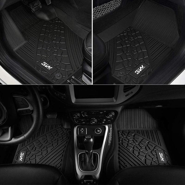 3W Jeep Wrangler JLU Custom Floor Mats or Trunk Mat 2018-2024 Unlimited 4-Door TPE Material & All-Weather Protection Vehicles & Parts 3Wliners