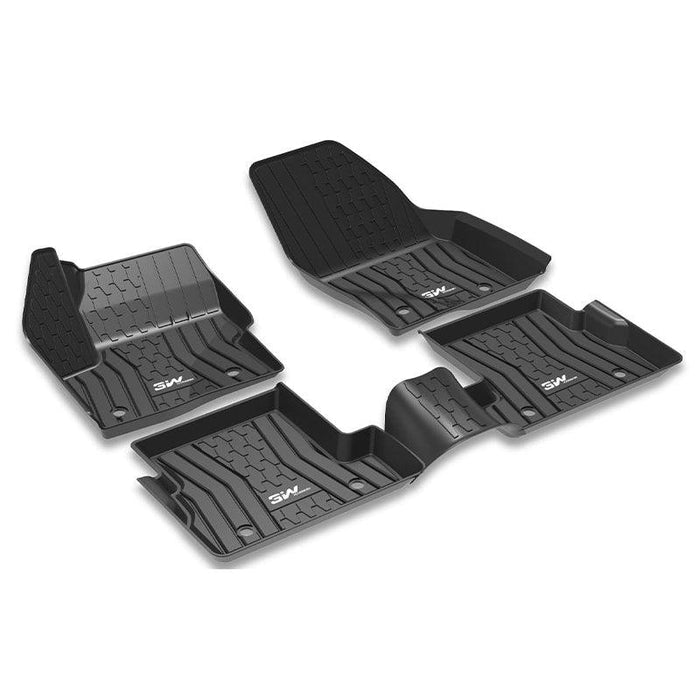 3W Lincoln MKX 2016-2018 / Lincoln Nautilus 2019-2022 Custom Floor Mats TPE Material & All-Weather Protection Vehicles & Parts 3Wliners 2016-2018 MKX 2016-2018 1st&2nd Row Mats