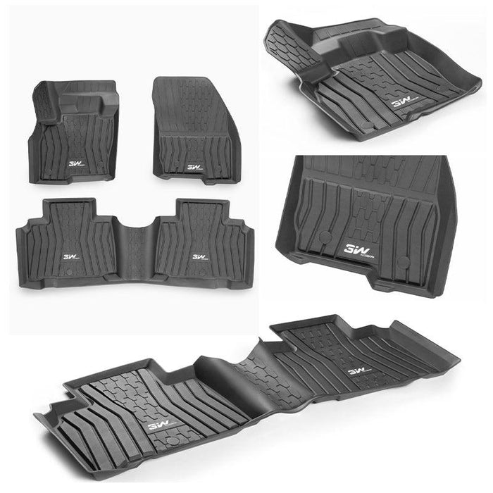 3W Lincoln MKX 2016-2018 / Lincoln Nautilus 2019-2022 Custom Floor Mats TPE Material & All-Weather Protection Vehicles & Parts 3Wliners
