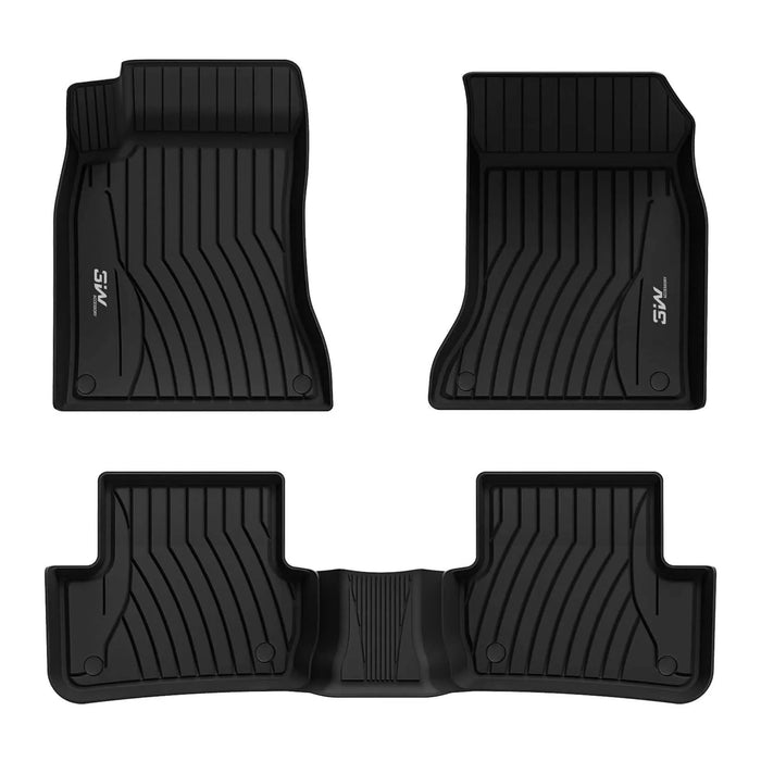 3W Mercedes-Benz GLA 2021-2024 Custom Floor Mats TPE Material & All-Weather Protection Vehicles & Parts 3Wliners 2021-2024 GLA 2021-2024 1st&2nd Row Mats