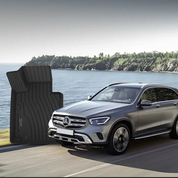 3W Mercedes-Benz GLC 2016-2022 Custom Floor Mats / Trunk Mat (Trunk Mat Not Fit Coupe Well) TPE Material & All-Weather Protection Vehicles & Parts 3Wliners