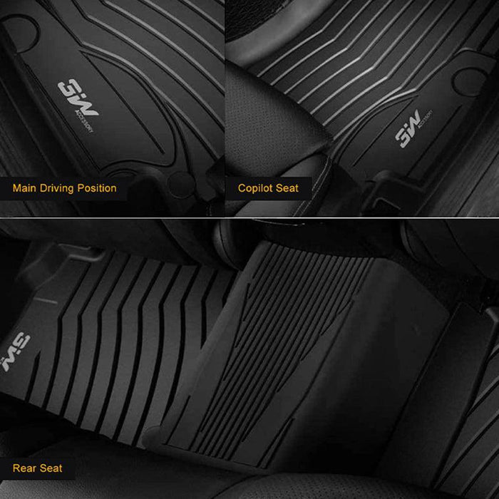 3W Mercedes-Benz GLC 2016-2022 Custom Floor Mats / Trunk Mat (Trunk Mat Not Fit Coupe Well) TPE Material & All-Weather Protection Vehicles & Parts 3Wliners