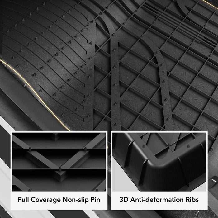 3W Tesla Model S 2022-2024 Custom Floor Mats & Trunk Mats TPE Material & All-Weather Protection Vehicles & Parts 3Wliners