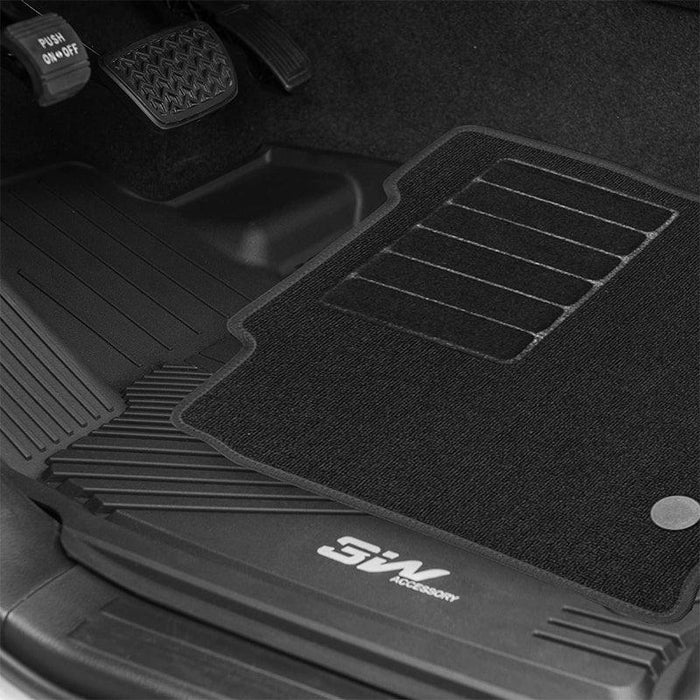 3W Toyota Tundra 2022-2024 (Only for CrewMax Cab) Custom Floor Mats CrewMax Cab Only TPE Material & All-Weather Protection Vehicles & Parts 3Wliners