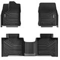 3W Toyota Tundra 2022-2024 (Only for CrewMax Cab) Custom Floor Mats CrewMax Cab Only TPE Material & All-Weather Protection Vehicles & Parts 3Wliners 2022-2023 Tundra 2022-2024 1st&2nd Row Mats