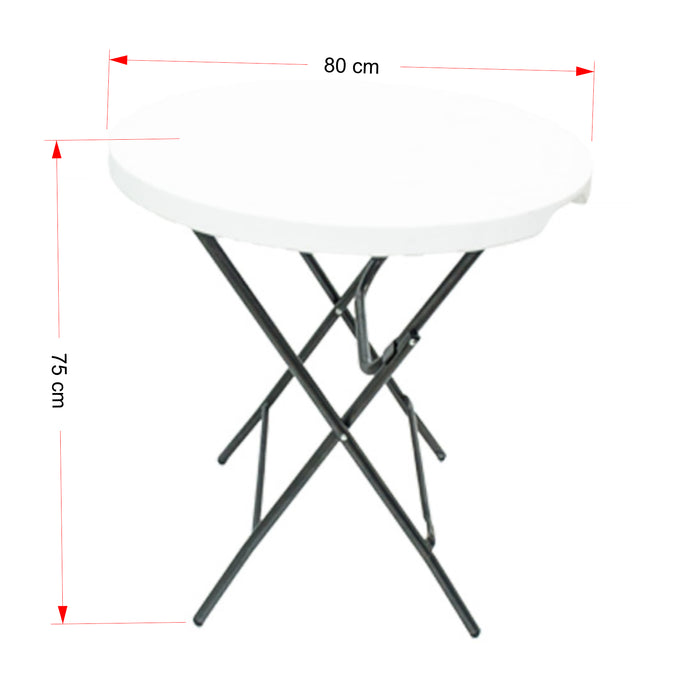 4 Seater - Trestle Cafe Table Round