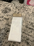 4” x 56“ satin sash, winter white