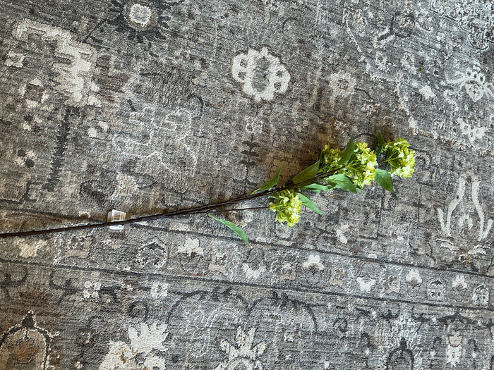 45" Green Snowball Hydrangea Branch
