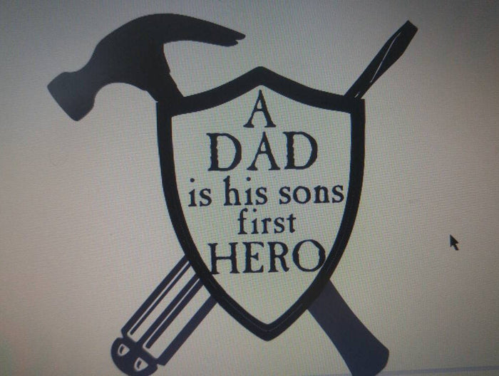 A dad is his sons first hero shot glass - Altered Goods