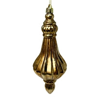 Antique Gold Lined Drop Finial Ornament