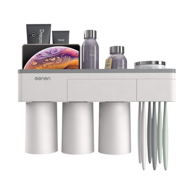 Bathroom Toiletries Organizer - Drill Free Wall Mount
