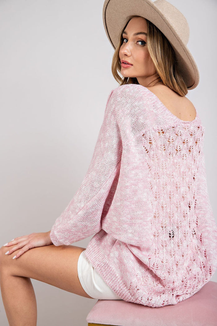 Bethany Bubble Gum Knit Cardigan