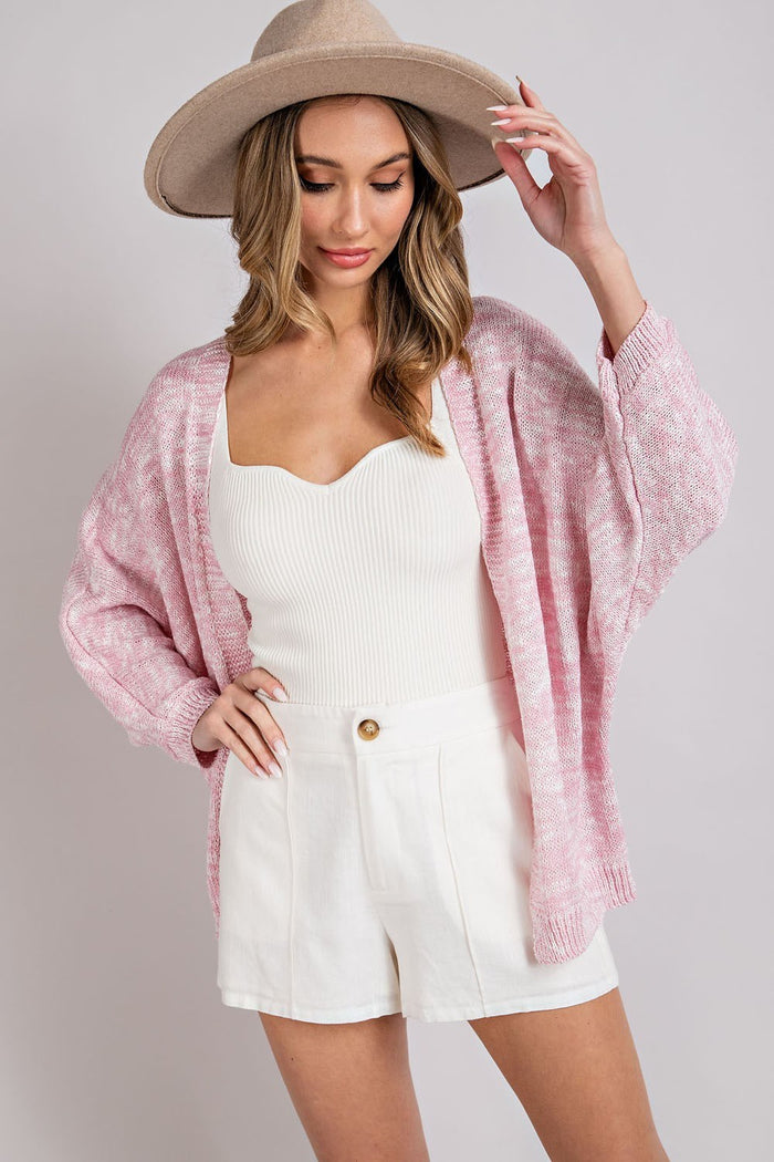 Bethany Bubble Gum Knit Cardigan