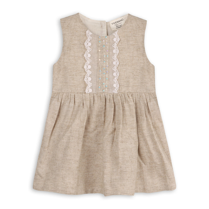 Bianca Baby Dress + Bloomer (Linen Blend)