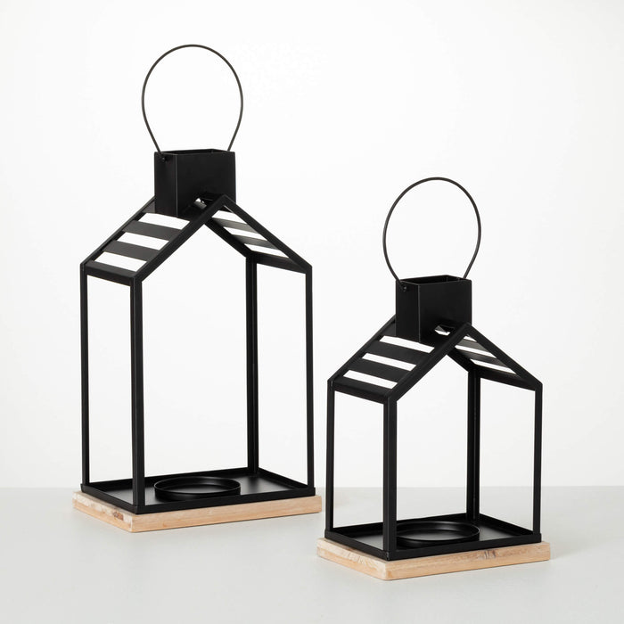 Black Modern Metal Lantern