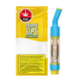 Front view of the Blue Lemonade Liquid Diamond Vape Cartridge, showing a white label and sleek, cylindrical design.