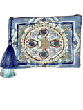 Boho Canvas Pouch - Azur