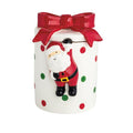 Bow Santa Cookie Jar