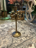 Bow Taper Candle Holder 10"H Iron - Tall