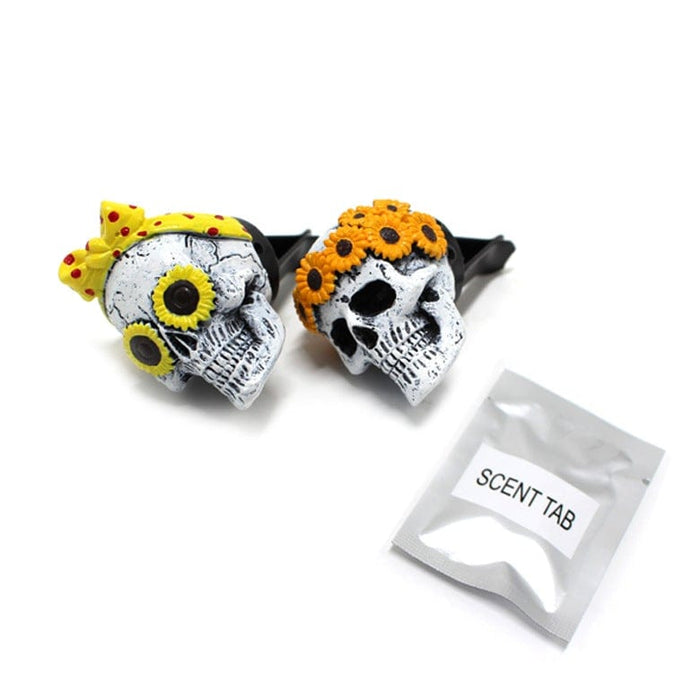 Gadget Gerbil Car Air Freshener Skulls Vent Clip (2 Pieces)