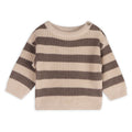 Casey Stripe Chunky Sweater Knit Baby Pullover (Organic Cotton)
