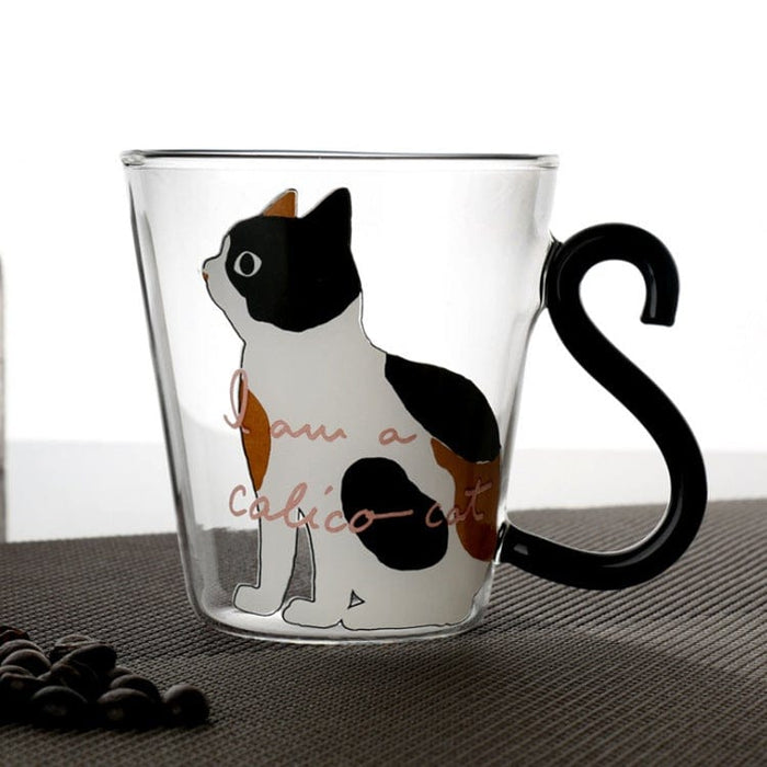 Gadget Gerbil White Cat Mug Tail Handle