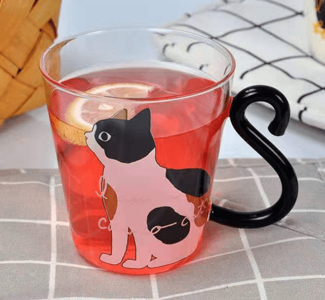 Gadget Gerbil Cat Mug Tail Handle