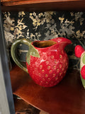 CERAMIC STRAWBERRY PITCHER
