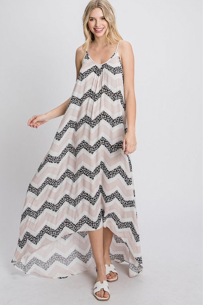 Color Block Maxi Dress