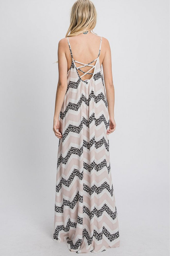 Color Block Maxi Dress