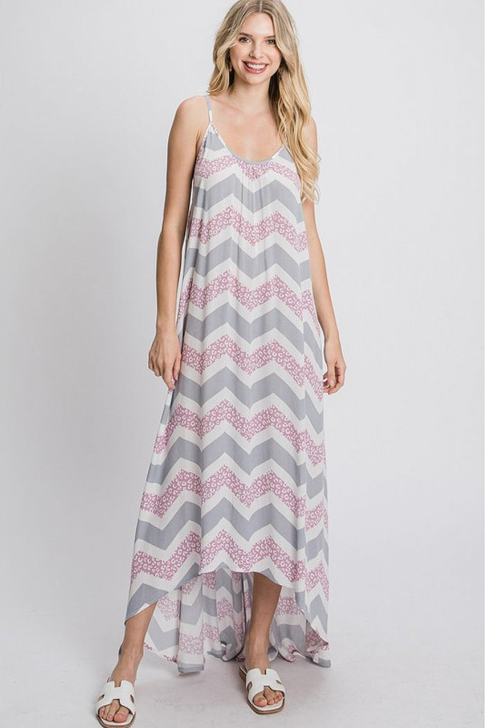Color Block Maxi Dress