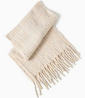 Confetti Stripe Fringe Scarf