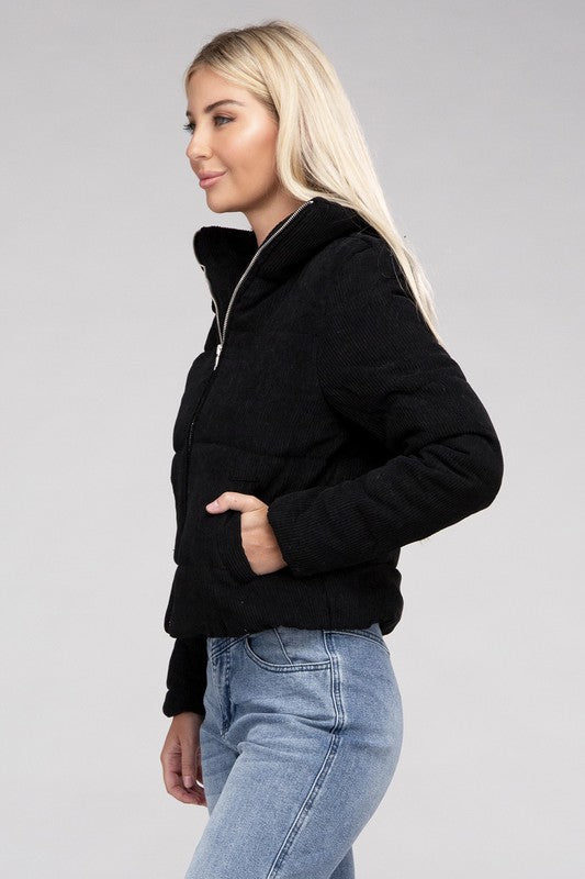 Corduroy Zip-Up Jacket - online exclusive