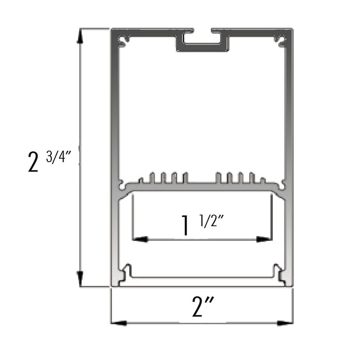 Core Lighting ALP220-48 - 48" SURFACE / SUSPENDED MOUNT LED PROFILE - LED TAPE CHANNEL - Ready Wholesale Electric Supply and Lighting