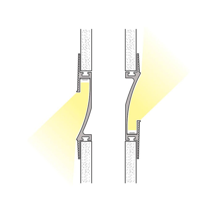 Core Lighting ALP2200TL-48 - 48" WALL TRIMLESS RECESSED LED PROFILE - LED TAPE CHANNEL - Ready Wholesale Electric Supply and Lighting