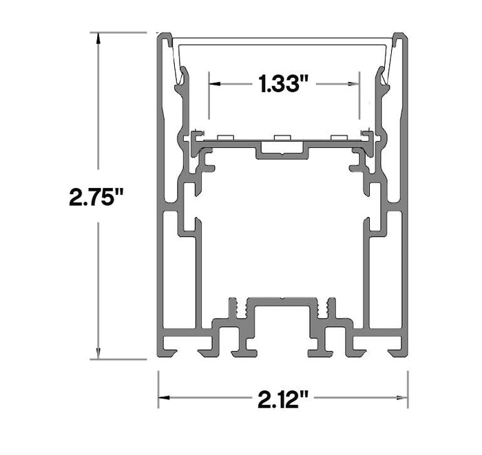Core Lighting ALP230N-48 - 48" SURFACE / SUSPENDED / RECESSED LED PROFILE - LED TAPE CHANNEL - Ready Wholesale Electric Supply and Lighting