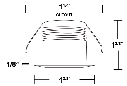 Core Lighting ULM-120 SERIES 3W MINI LED RECESSED DOWNLIGHT - Ready Wholesale Electric Supply and Lighting