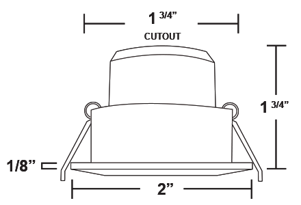 Core Lighting ULM-220 SERIES 3W 12VDC LED MINI RECESSED DOWNLIGHT - Ready Wholesale Electric Supply and Lighting
