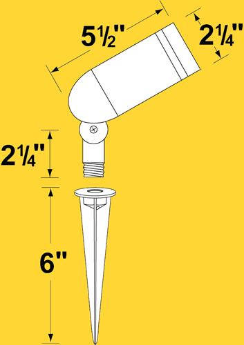 Corona Lighting CL-504 Directional Lights, Aluminum Bullet - Ready Wholesale Electric Supply and Lighting