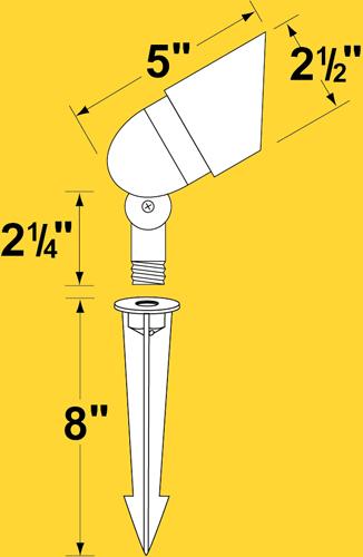 Corona Lighting CL-505 Directional Lights, Aluminum Bullet - Ready Wholesale Electric Supply and Lighting