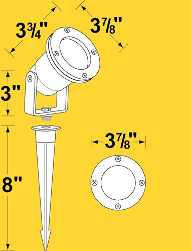 Corona Lighting CL-511 Directional Light, Aluminum Lensed w/Yoke - Ready Wholesale Electric Supply and Lighting