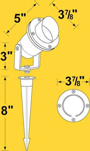 Corona Lighting CL-512 Directional Lights, Aluminum Hooded w/ Yoke - Ready Wholesale Electric Supply and Lighting