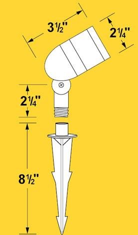 Corona Lighting CL-515 Directional Light, Aluminum Mini Bullet - Ready Wholesale Electric Supply and Lighting
