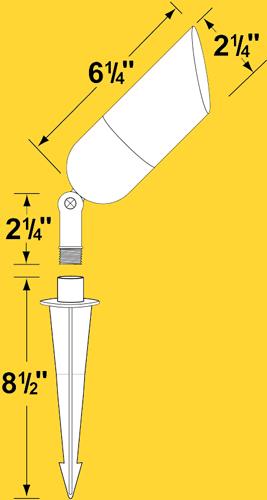 Corona Lighting CL-528B Directional Light, Brass Bullet - Ready Wholesale Electric Supply and Lighting