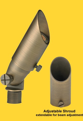 Corona Lighting CL-530B Directional Light, Brass Mini Bullet - Ready Wholesale Electric Supply and Lighting